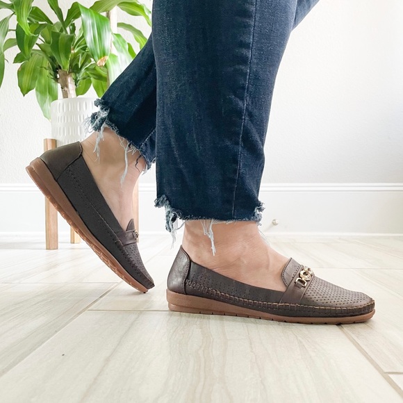 Lucita Comfort Brown Loafers F8-670 - Picture 10 of 10